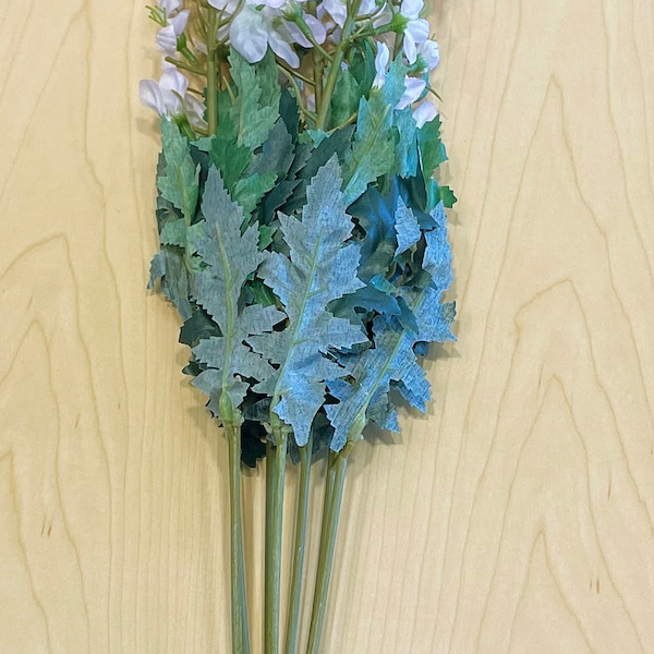 Artificial New Delphinium Bush 7 Stems 26in Lavender