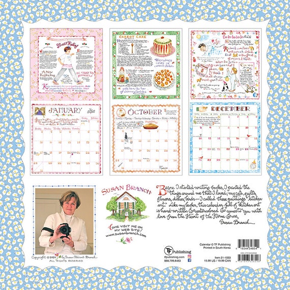2021 Susan Branch Heart Of The Home Wall Calendar 12x12 Etsy