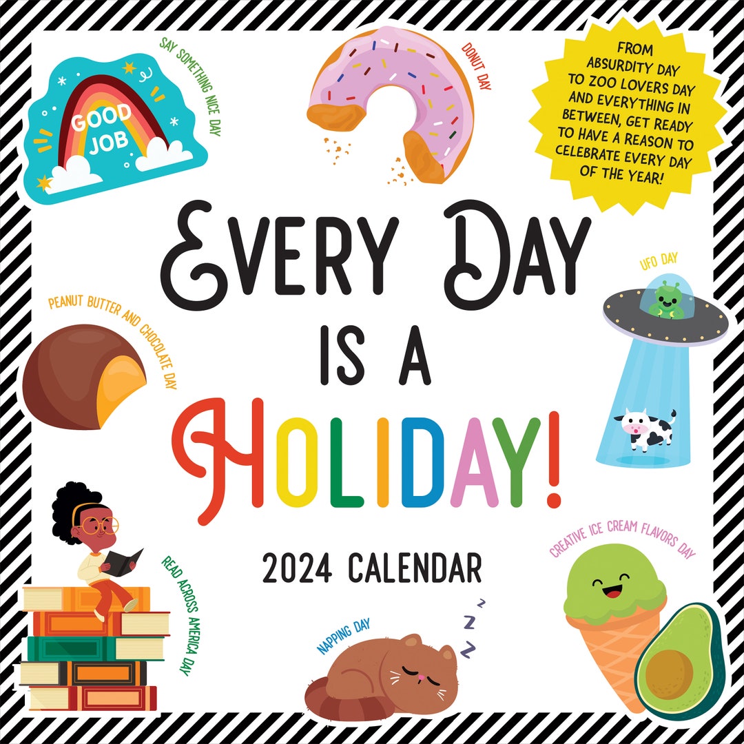 2024 Every Day's A Holiday Wall Calendar Etsy 日本