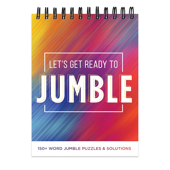 Rainbow word jumble puzzle book - etsy
