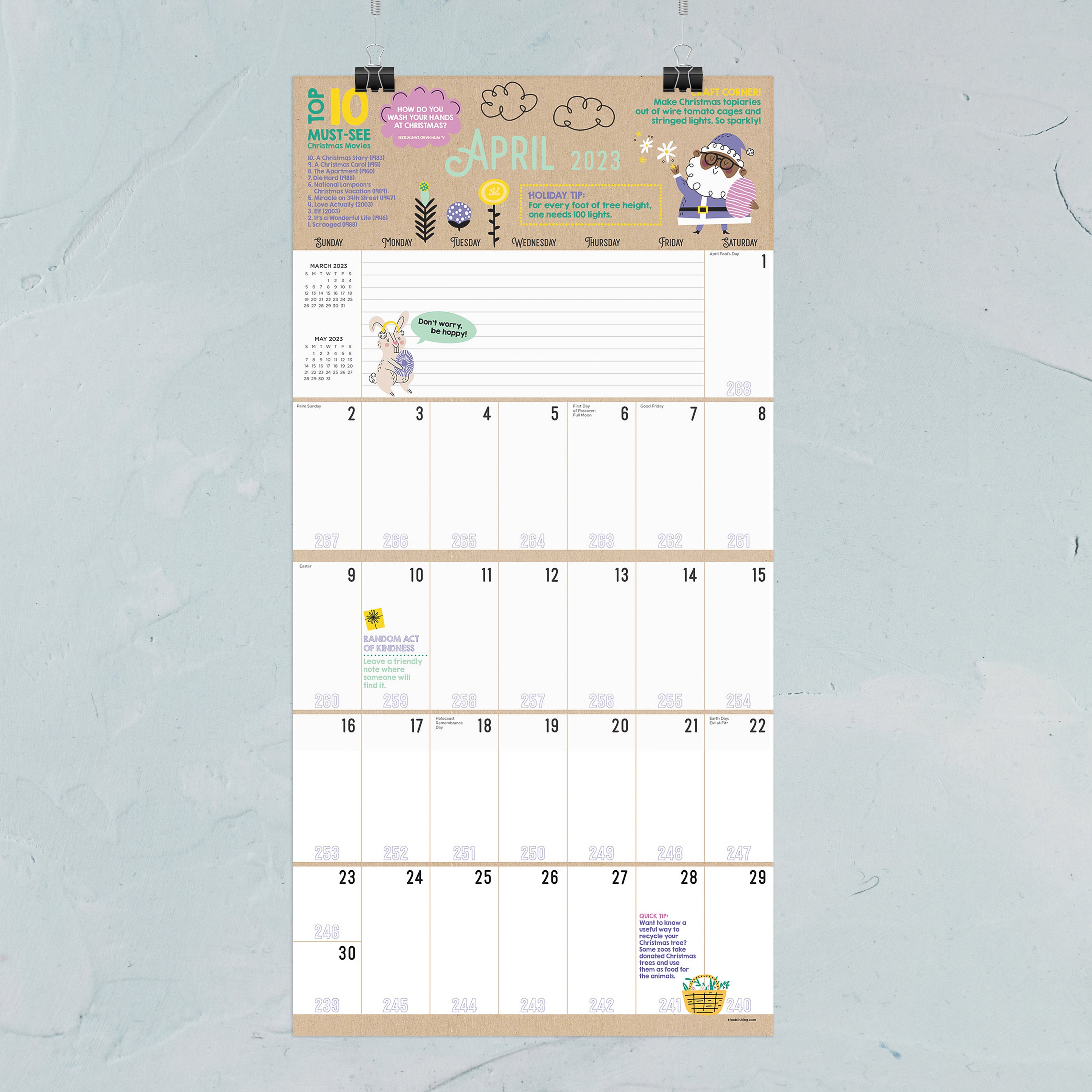 2023 Christmas Countdown Wall Calendar Etsy