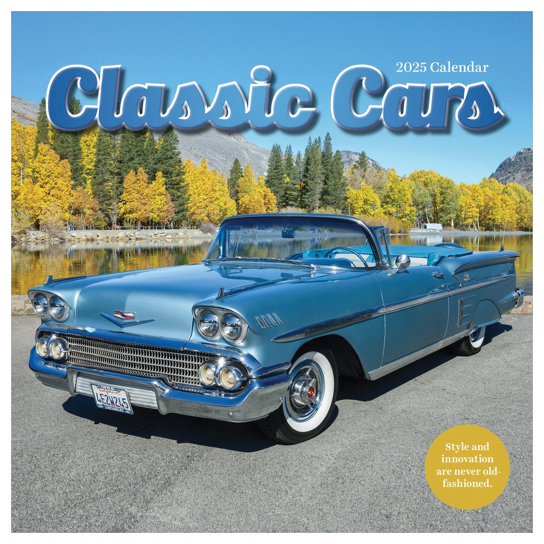2025 Classic Cars Wall Calendar - Etsy