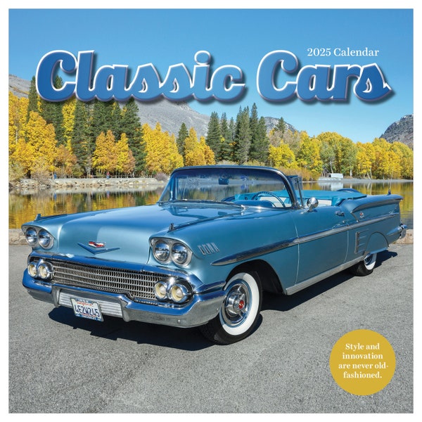 2025 Wall Calendar Cars Etsy