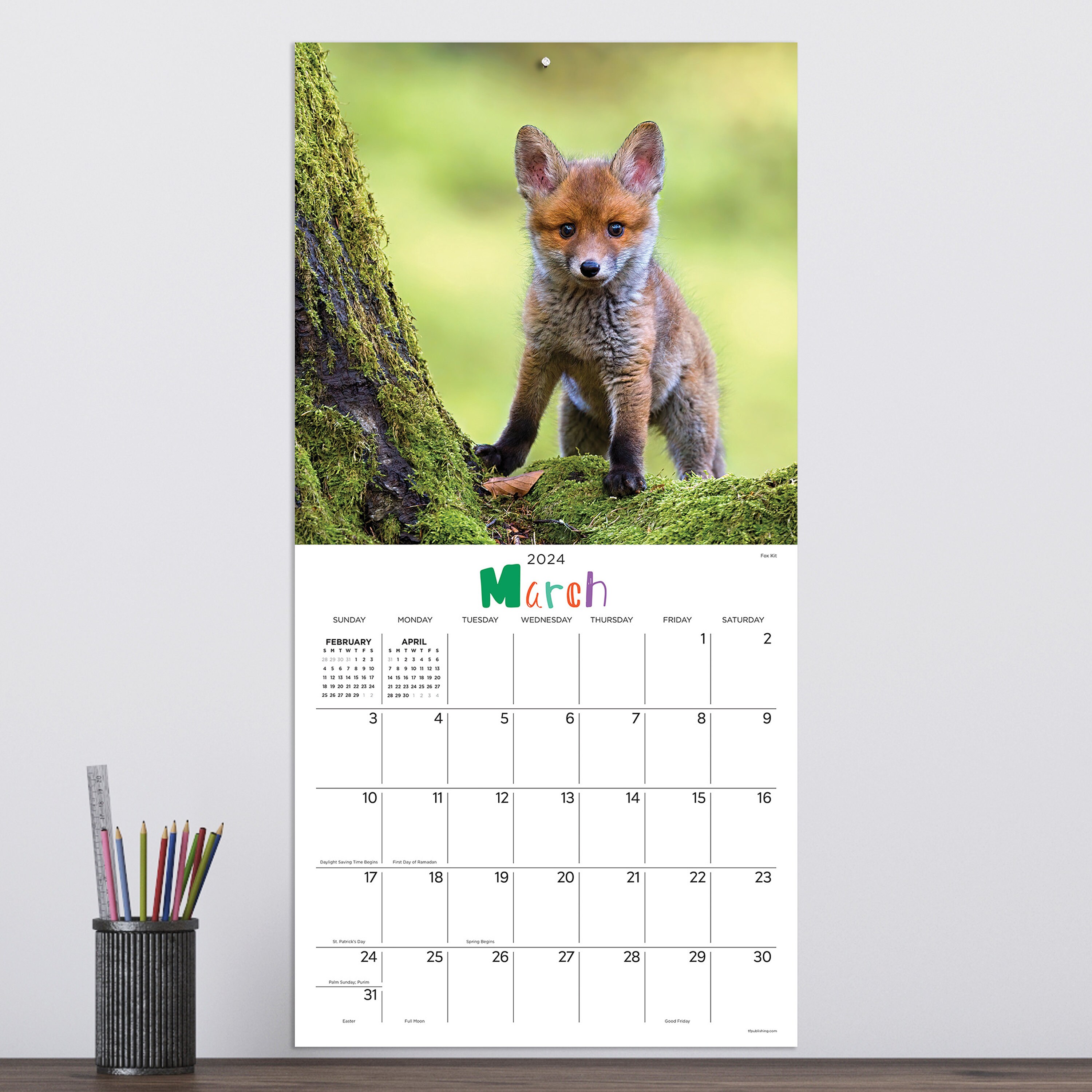 Calendrier Bebes Animaux 2024