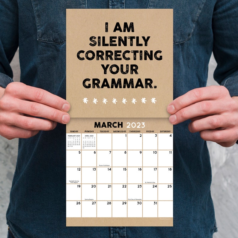 2023 Antiaffirmations & Sarcasm Mini Calendar Etsy