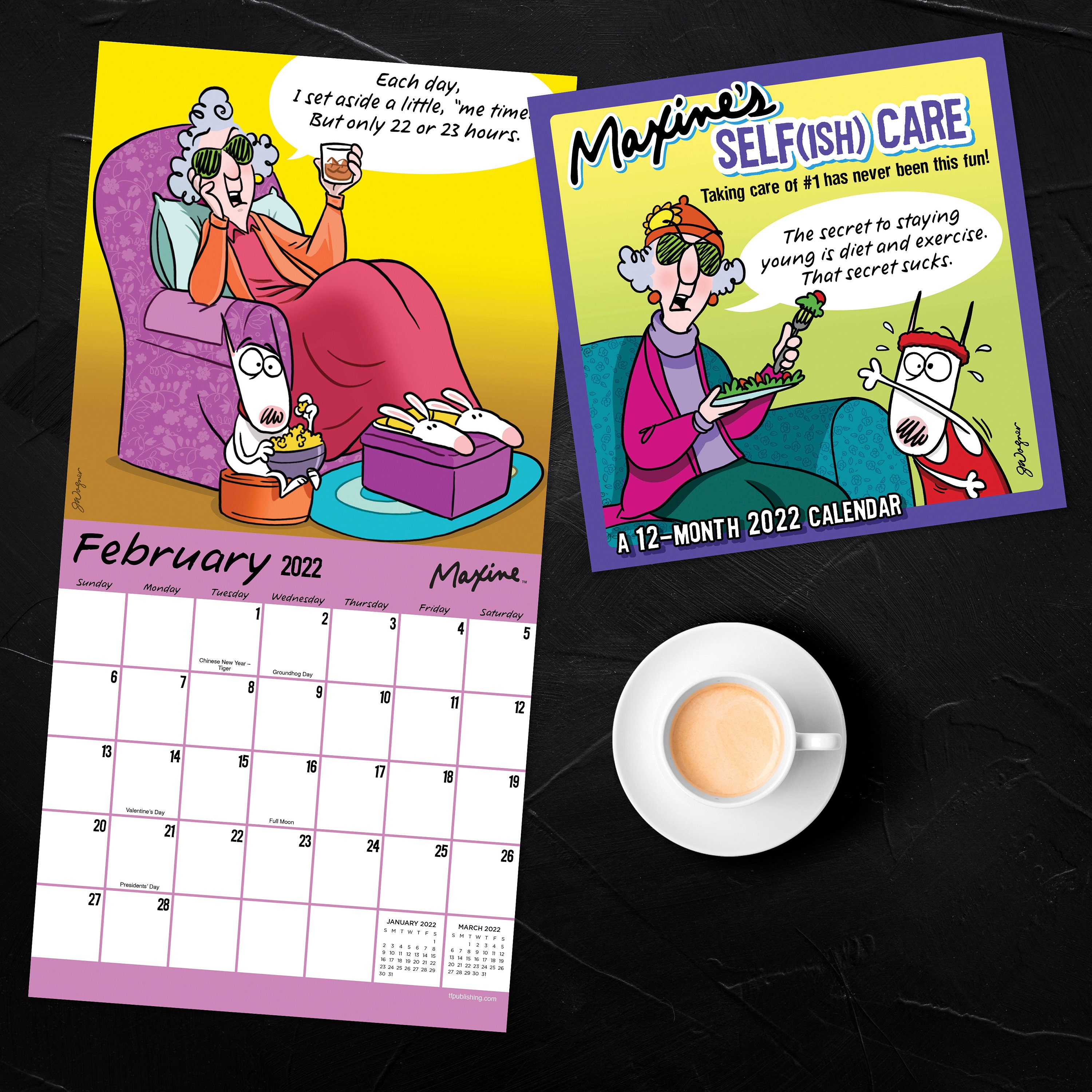 January 2022December 2022 Maxine Mini Wall Calendar 7x7 Etsy