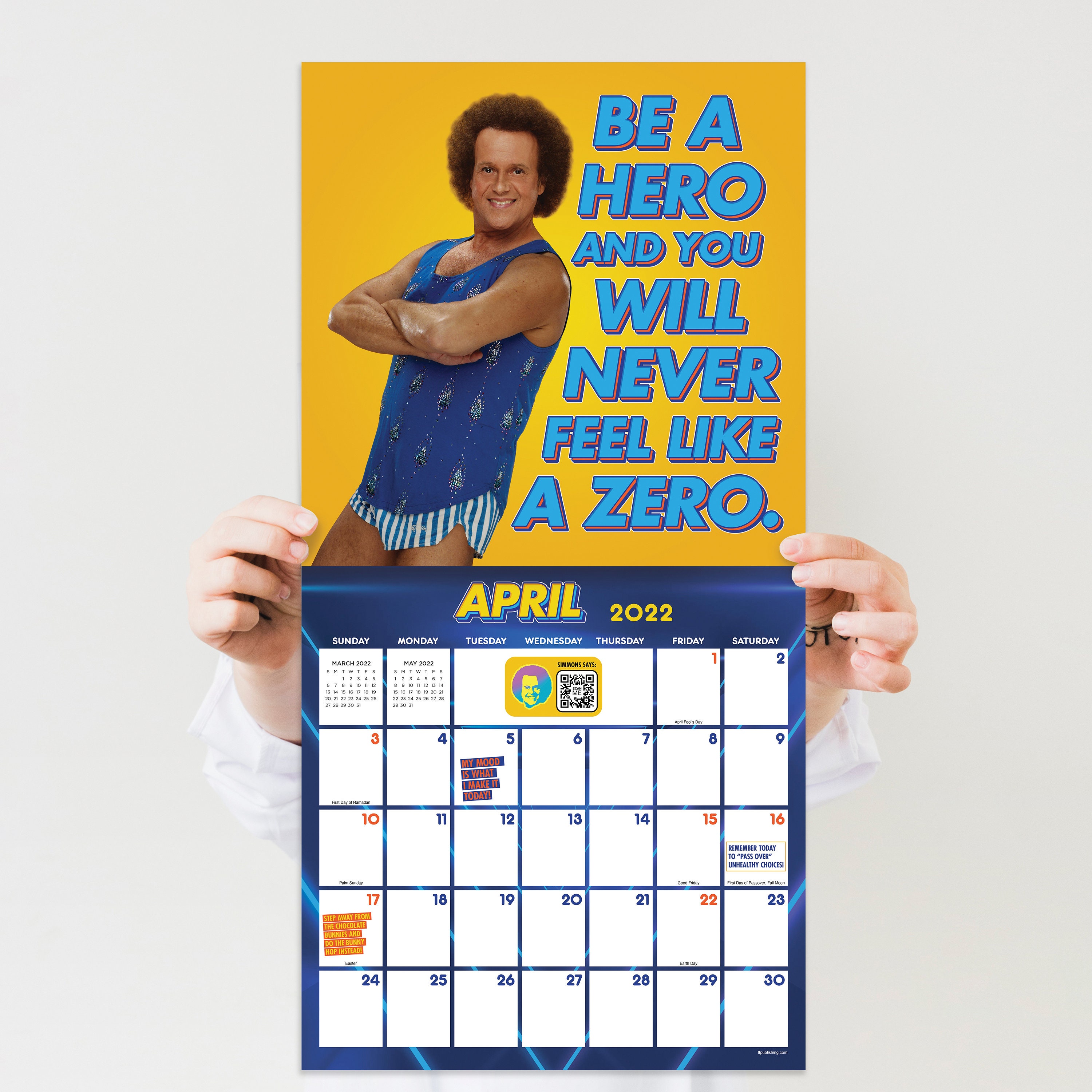 January 2022December 2022 Richard Simmons 12x12 Wall Calendar Etsy