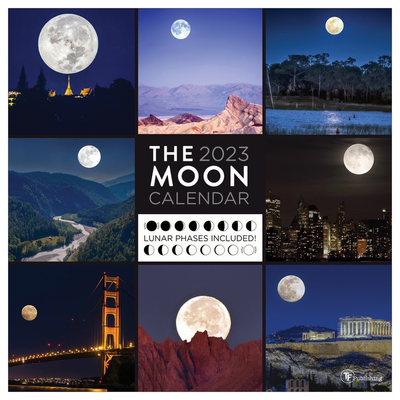 2023 Moons Wall Calendar Etsy