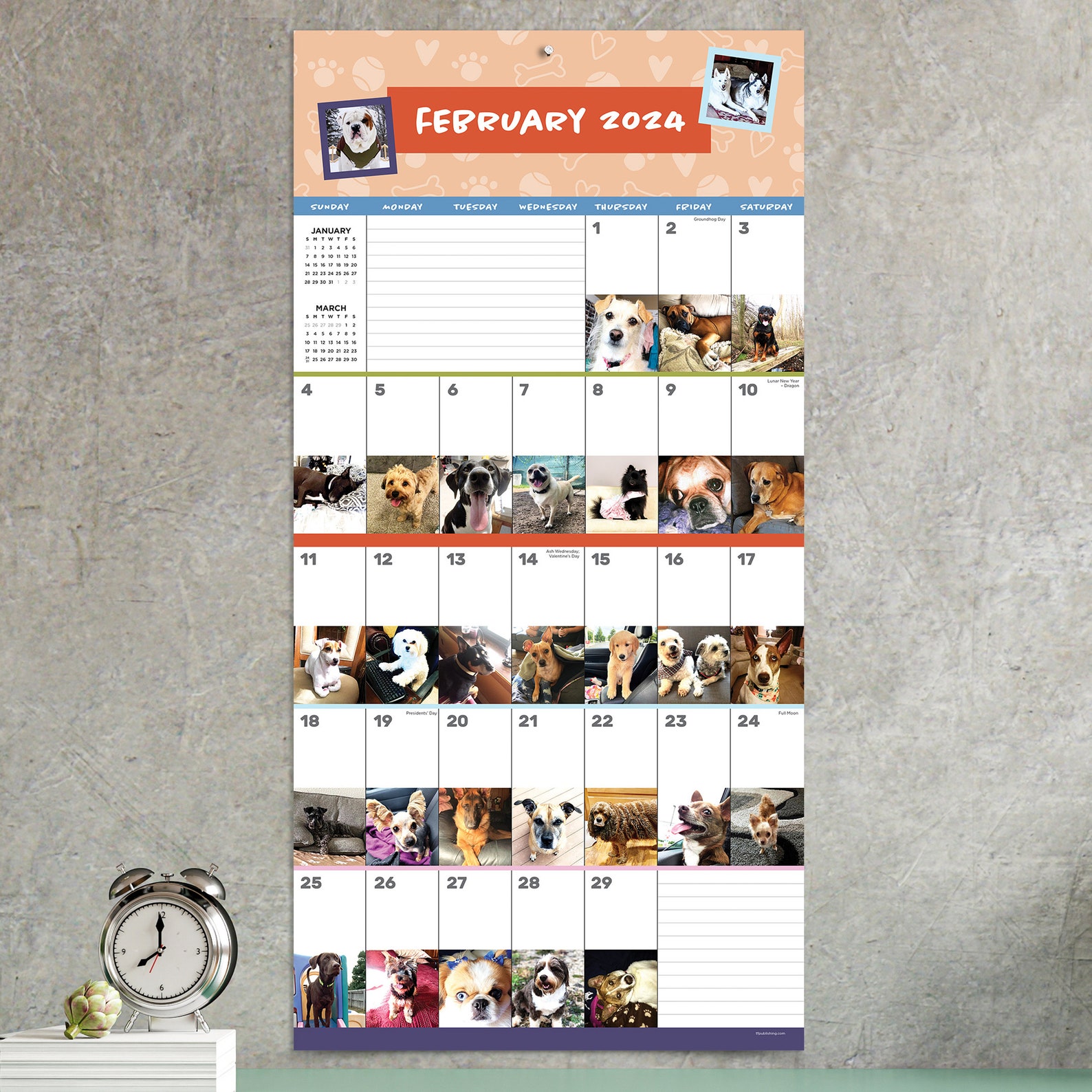 2024 Dogaday Wall Calendar Etsy
