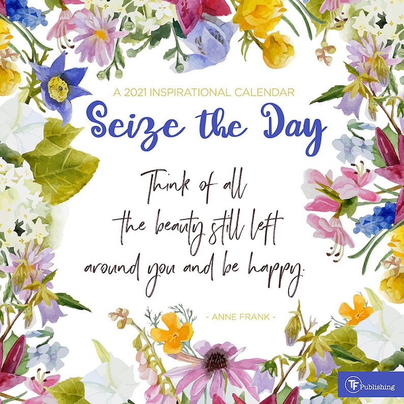2021 Seize the Day Wall Calendar 12x12 Etsy
