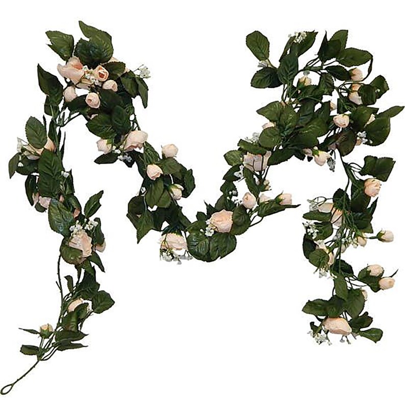 Pearl Rose Garland Set of 2 69in Beige - Etsy