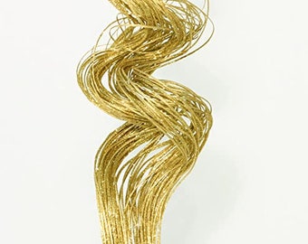 Curly Ting Sparkle Glitter Pack of 40-50 stems 2ft Gold ARTIFICIAL