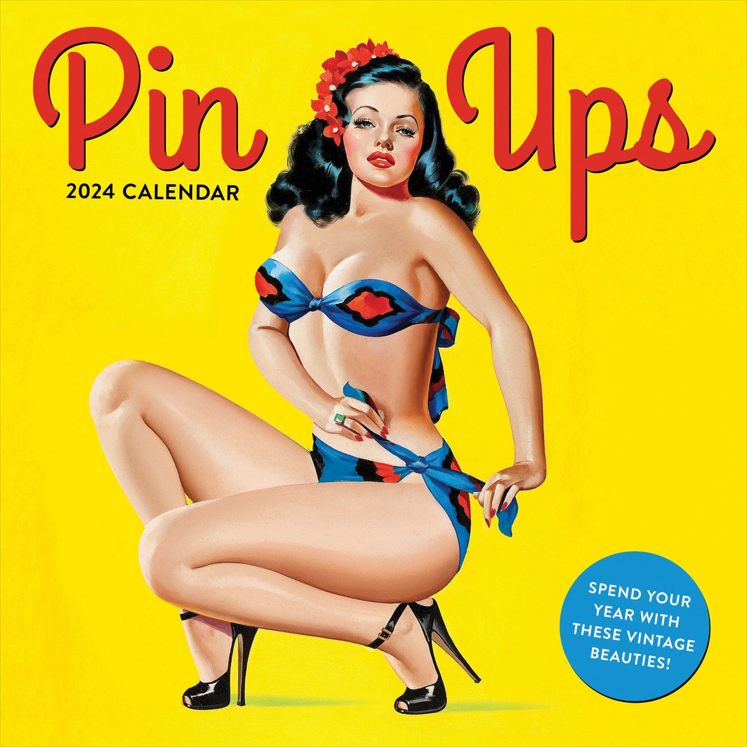 2024 Pinups Wall Calendar Etsy
