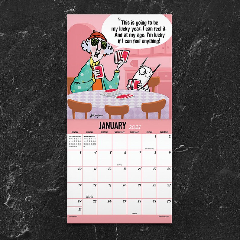 2021 Maxine Mini Wall Calendar 7x7 Etsy