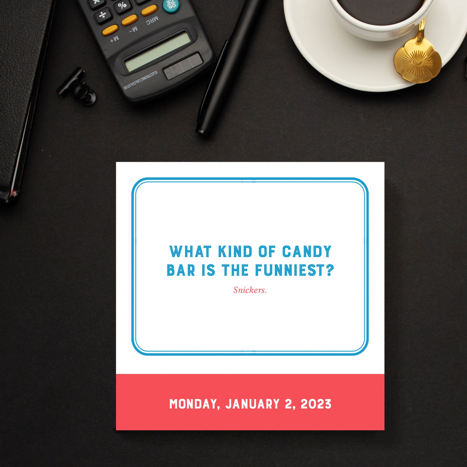 2023 Punny Jokes Daily Desktop Calendar Etsy