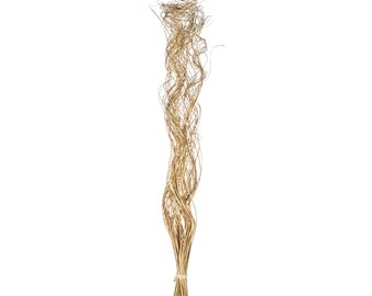 ARTIFICIAL Curly Ting Pack of 40 Stems 3ft Gold ARTIFICIAL