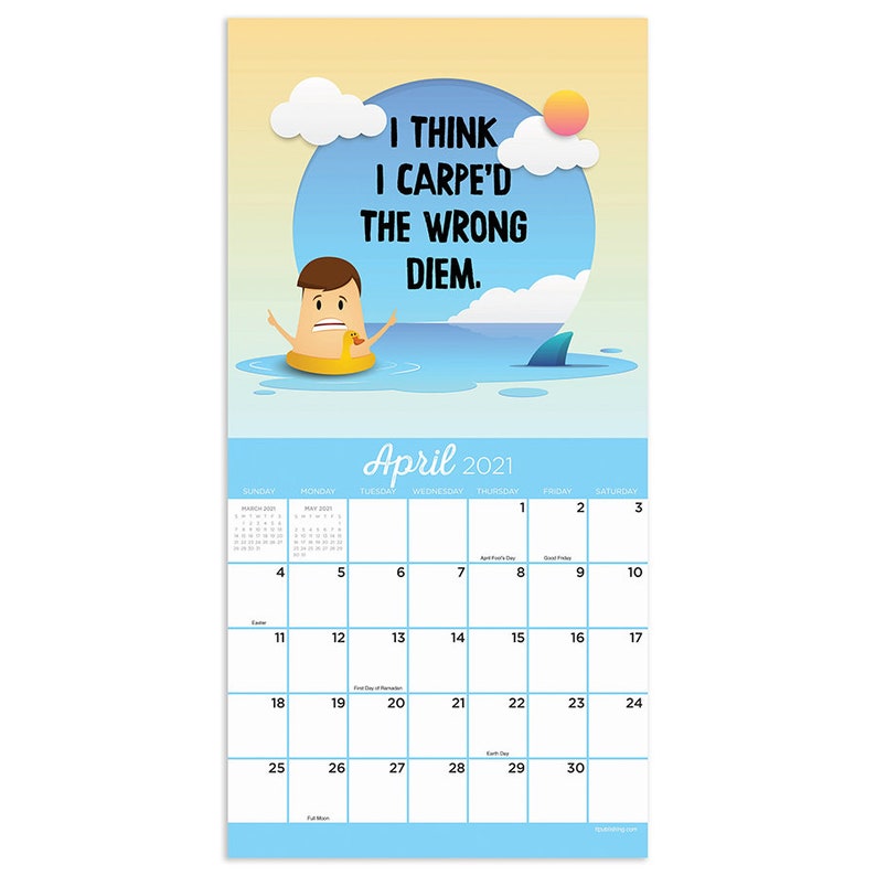 2021 Anti Affirmations Mini Wall Calendar 7x7 Etsy