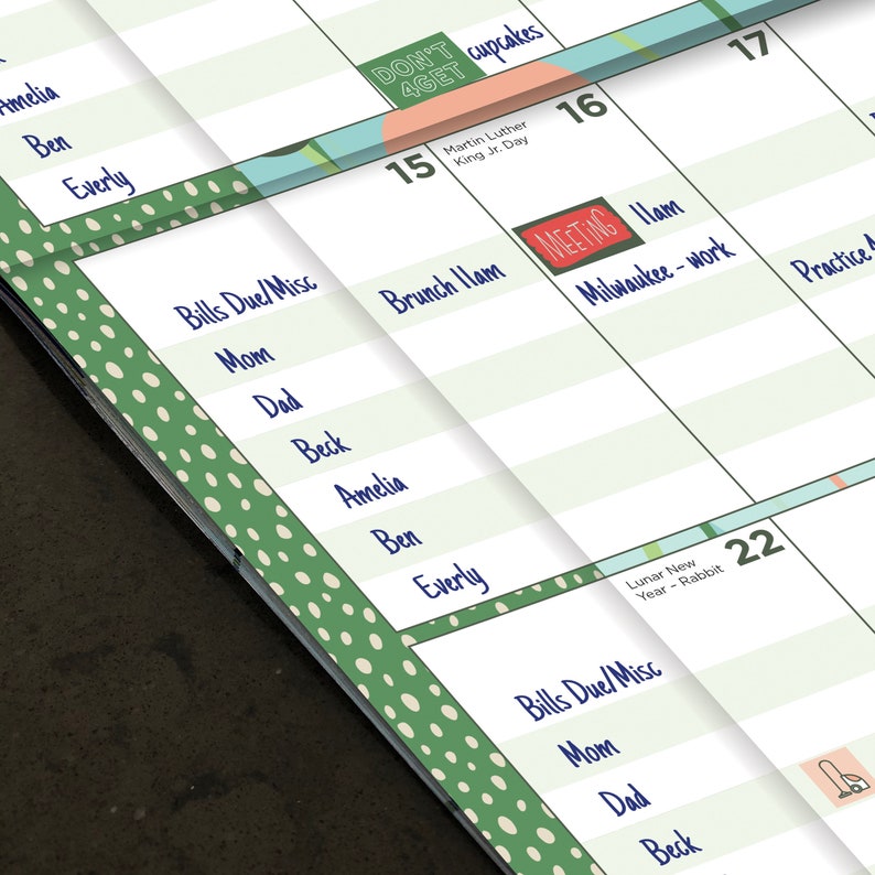 2023 Mom's Manager Wall Calendar Etsy