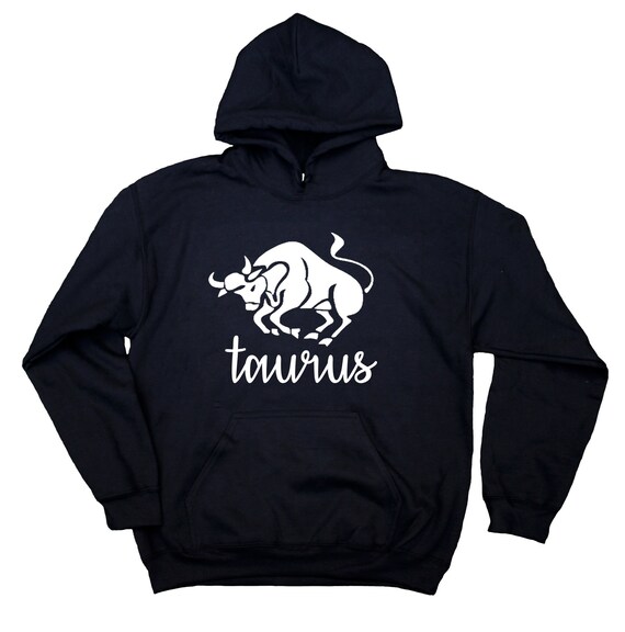 Taurus Symbol Hoodie Horoscope Zodiac Sign Astrological April Etsy