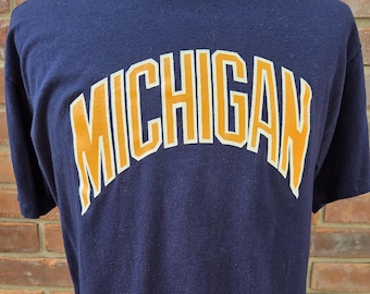 90s vintage University of Michigan Wolverines T shirt / Medium - Large / soft