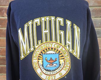 90s vintage University of Michigan Wolverines sweatshirt / Medium