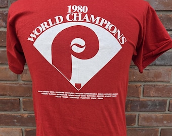 vintage Philadelphia Phillies 1980 World Series Champions T shirt / Small / champs