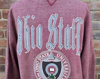 90s vintage Ohio State Buckeyes sweatshirt / Medium / University crewneck