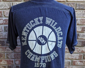 Rare vintage Kentucky Wildcats 1978 NCAA Champions T shirt / Small - Medium / Final Four basketball National Champs