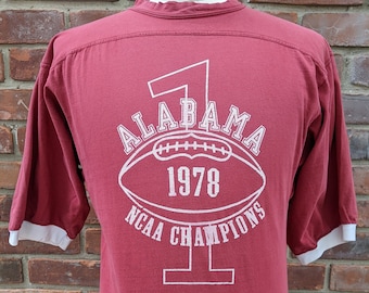 vintage Alabama Crimson Tide 1978 NCAA Champions T shirt / Medium / University football national champs