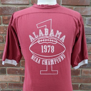 vintage Alabama Crimson Tide 1978 NCAA Champions T shirt / Medium / University football national champs