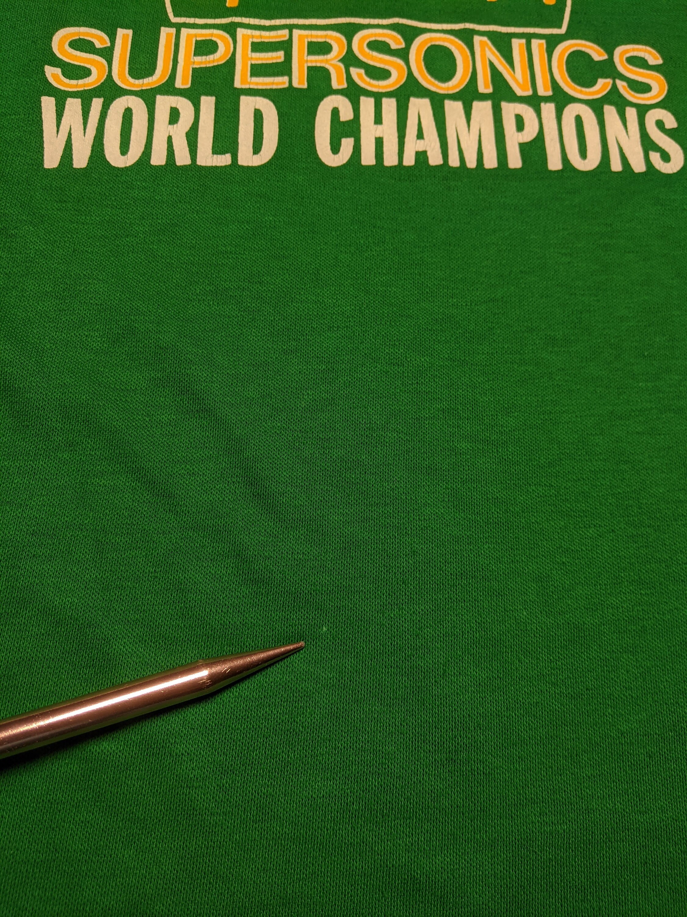 Vintage Seattle Supersonics 1979 World Champs T Shirt / Medium -  Sweden