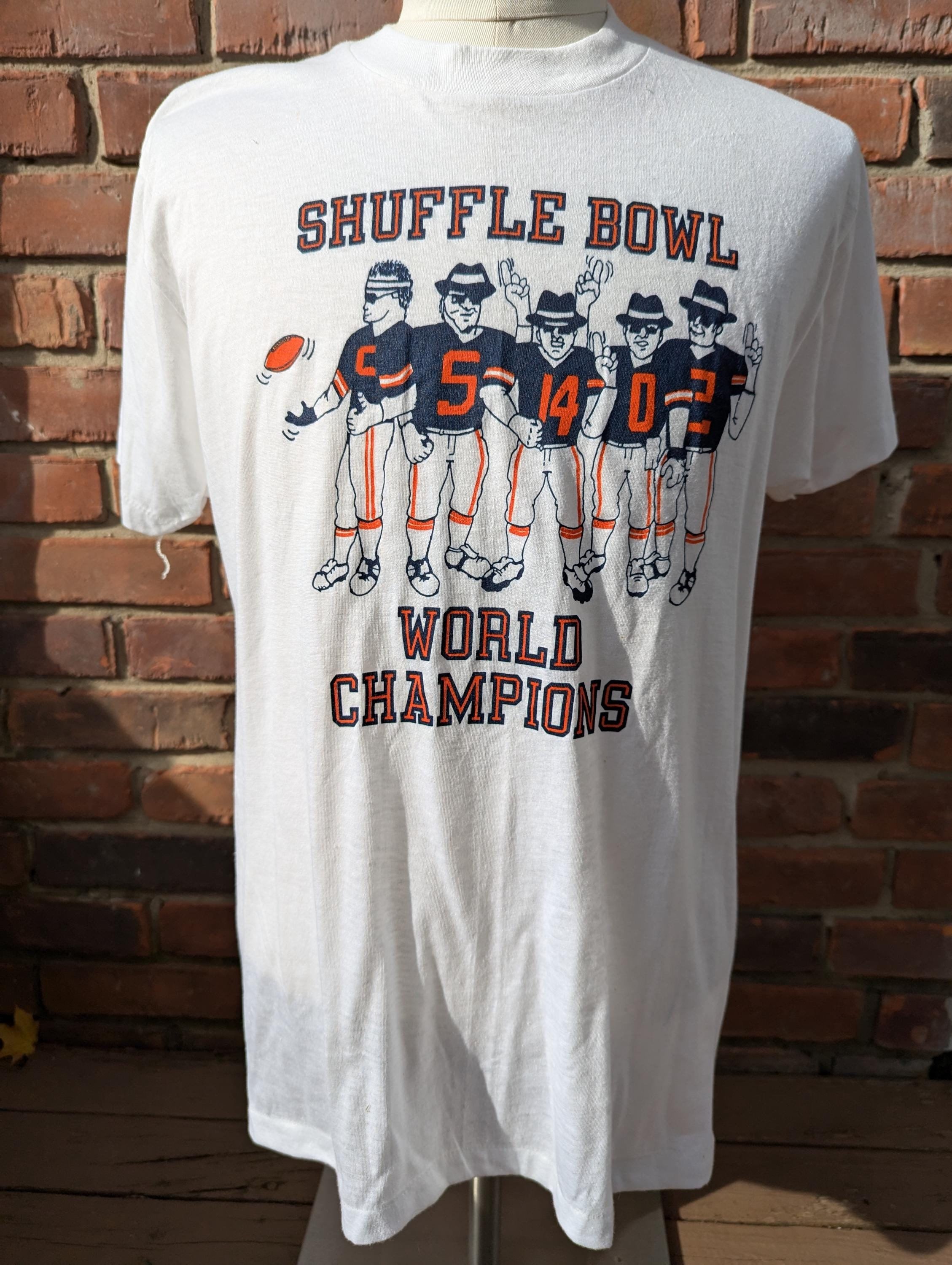 Rare 80s Vintage Chicago Bears Shuffle Bowl World Champions
