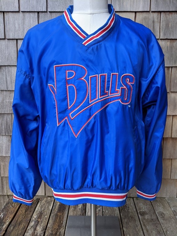 90s vintage Buffalo Bills nylon pullover Chalk Lin