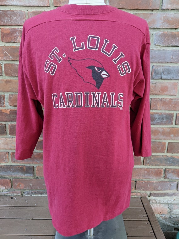 80s Vintage St Louis Cardinals 3/4 Sleeve T Shirt / Medium / 