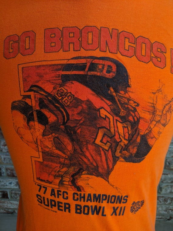 rare vintage Denver Broncos Super Bowl XII 1977 A… - image 3