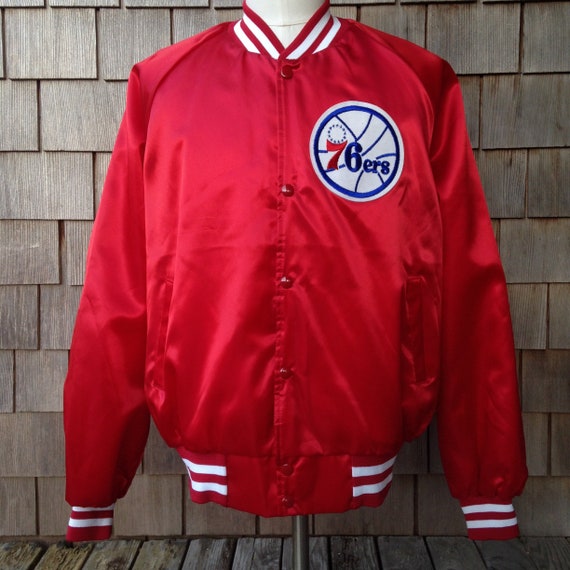 sixers satin jacket