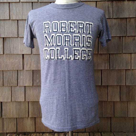 rare 80s vintage Robert Morris College Colonials T