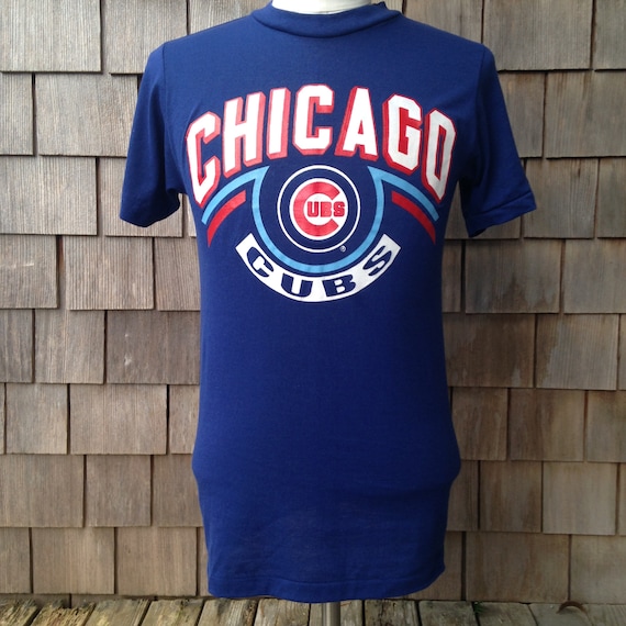 80s Vintage Deadstock Chicago Cubs T Shirt / Champion / Small 