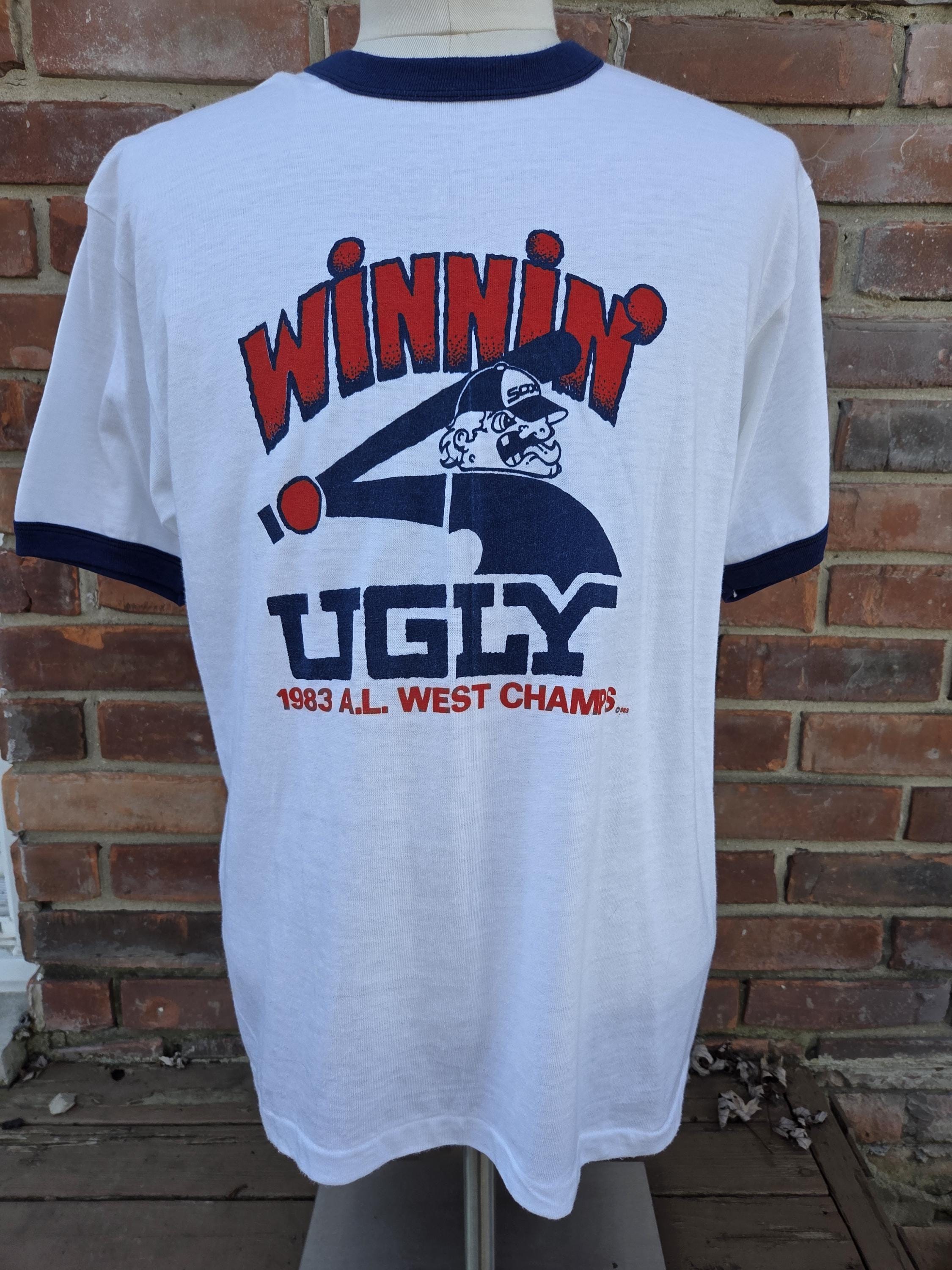Vintage Chicago White Sox Winning Ugly 1983 AL West Champs Ringer