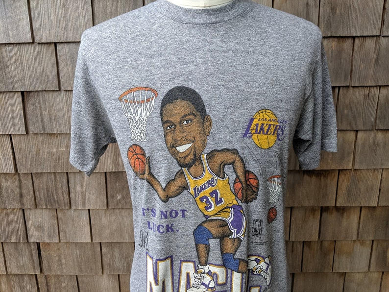 magic johnson caricature t shirt