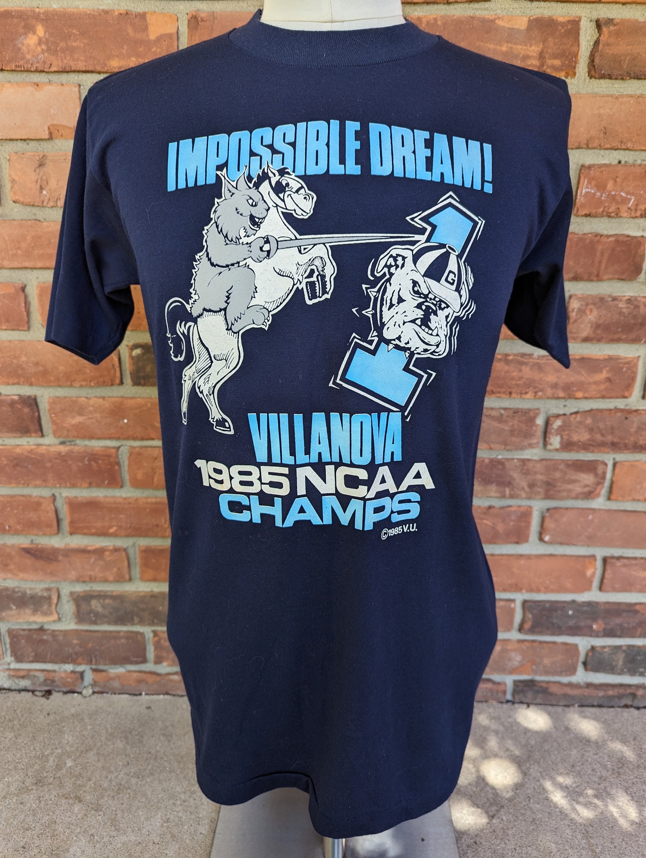 Rare Vintage Villanova Wildcats 1985 NCAA Champs T Shirt Medium University Basketball Final Four National Champions Etsy