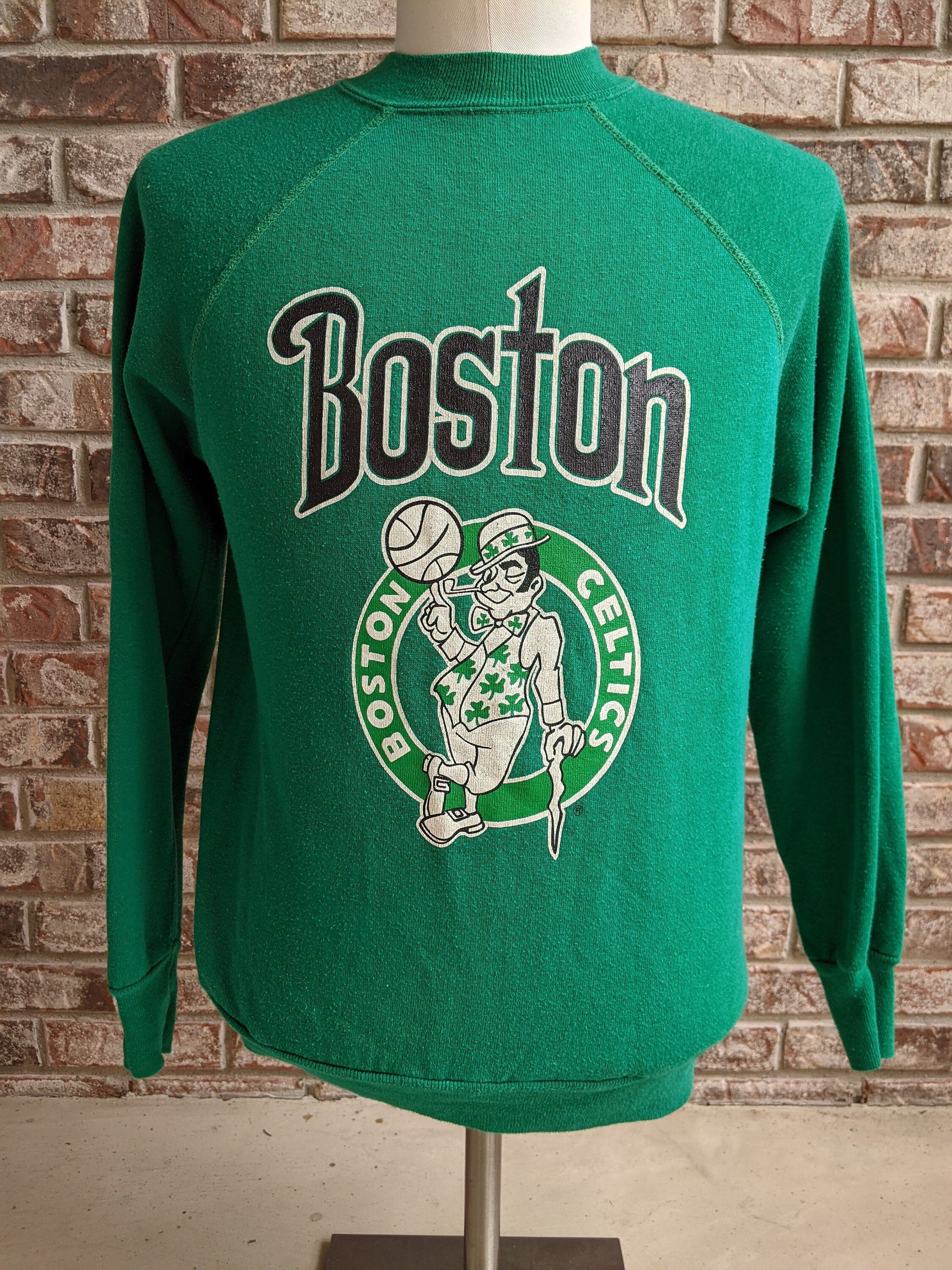 80s vintage Boston Celtics sweatshirt / Small / NBA raglan | Etsy