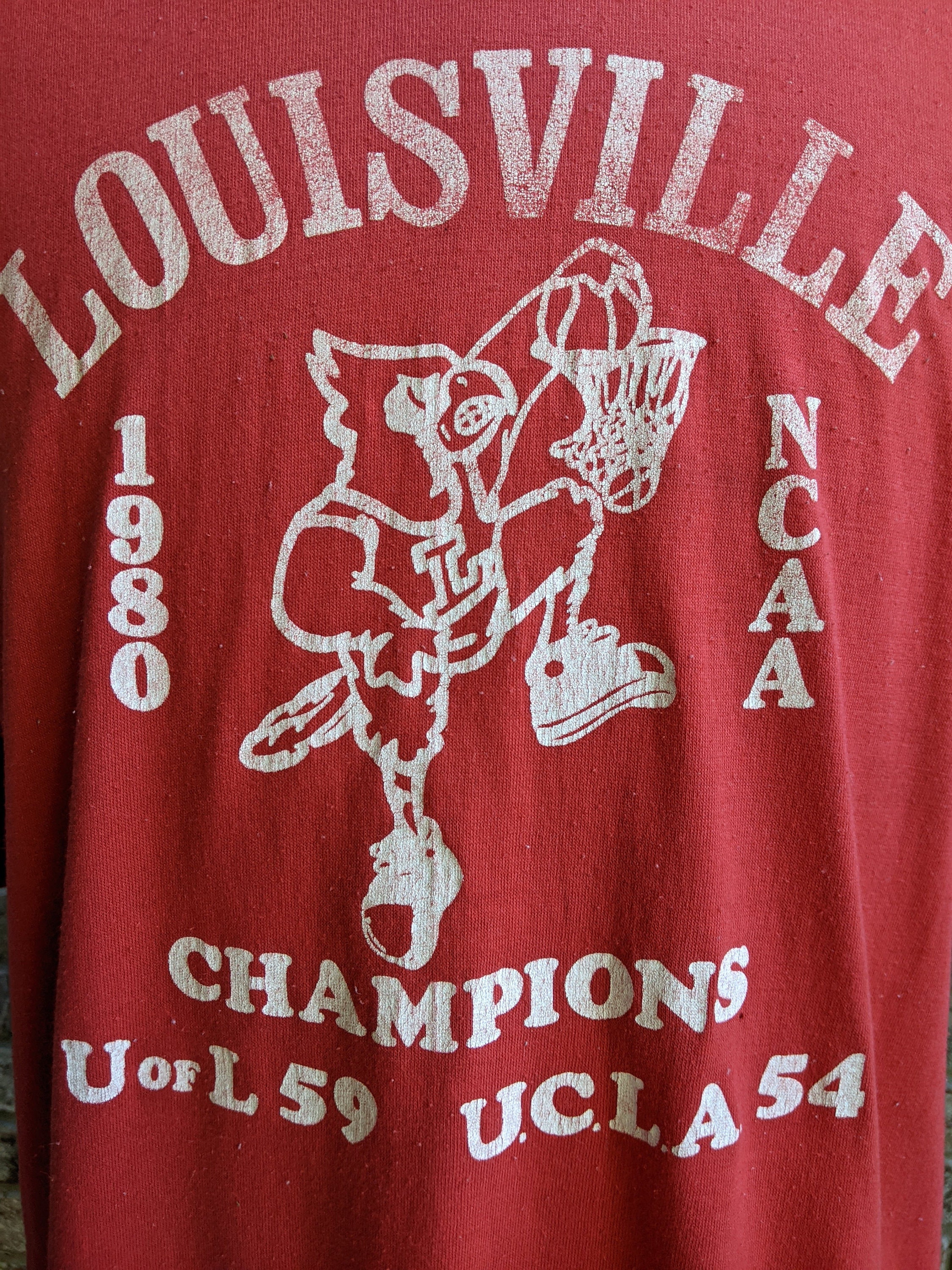 Vintage Louisville Cardinals Basketball Shirt Size Large