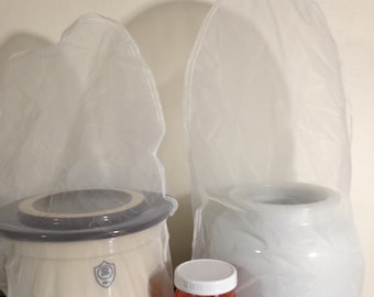 Honey strainer - Fermentation Cover- kombucha brewing mesh net- gnat filter - Kitchen straining breathable 150 micron