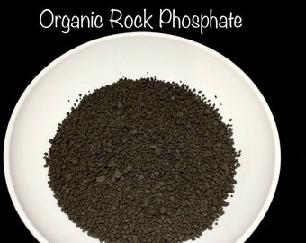 Rock Phosphate Organic Fertilizer Soil Amendment / Organic Gardening / Organic Plant Food/ All Natural Phosphate