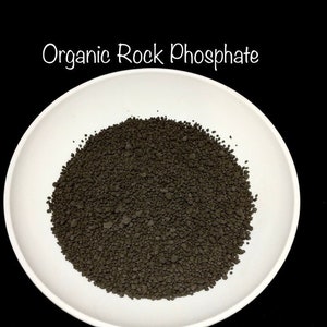 Rock Phosphate Organic Fertilizer Soil Amendment / Organic Gardening / Organic Plant Food/ All Natural Phosphate