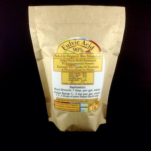 Fulvic Acid-Organic Fertilizer / Soil Bio Sitmulant / Reduce Plant Stress Fulvic- 1lb