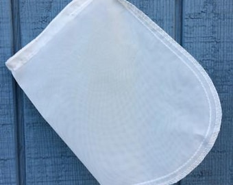 Compost tea filter bag 100 micron mesh drawstring / plant extract sieve / garden fertilizer filter