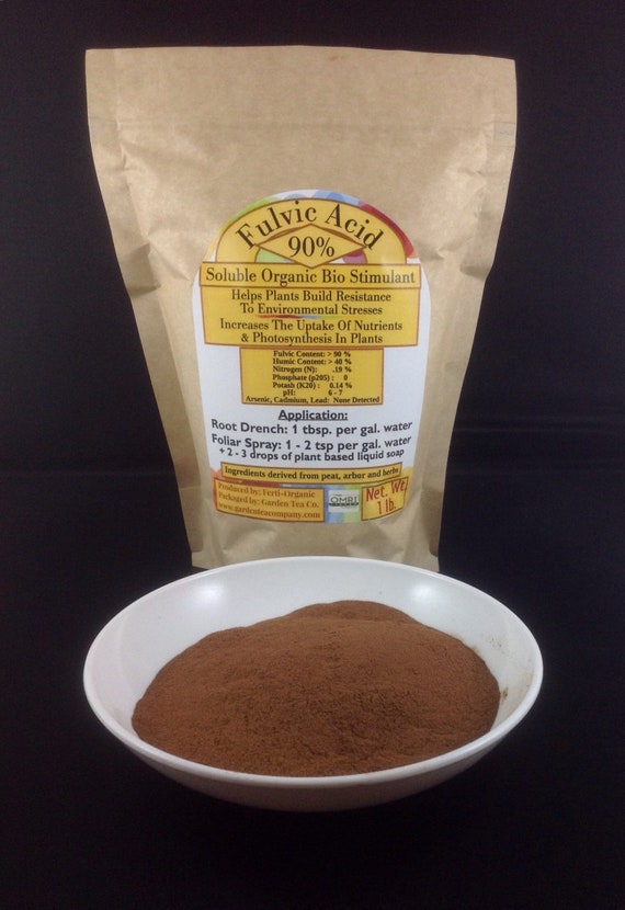 Fulvic Acid-Organic Fertilizer / Soil Bio Sitmulant / Reduce Plant Stress