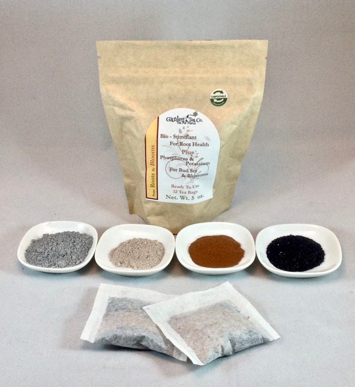 Roots to Blooms Organic Fertilizer Tea Bags Easy to Use Etsy